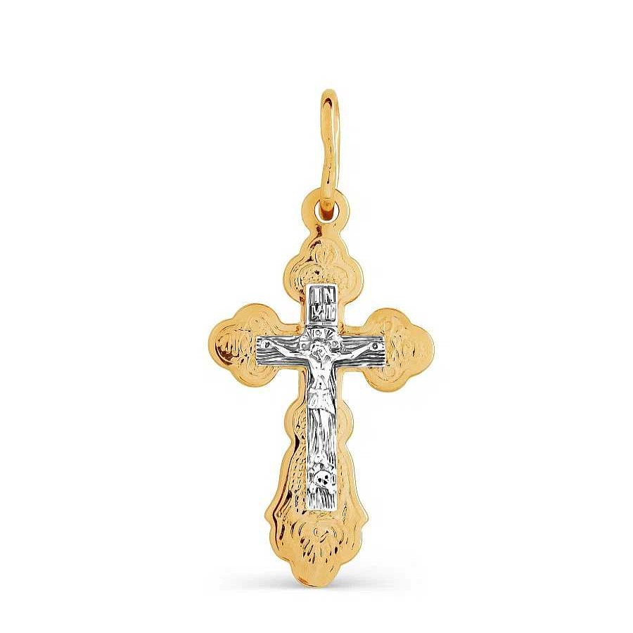 Kreuze Zolotoy | Kreuz Anh Nger "Orthodox" 585 Rotgold