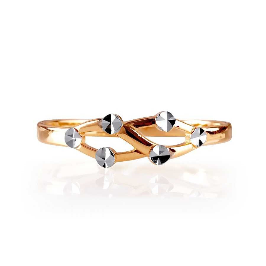 Ringe Zolotoy | Damen Ring 585 Rotgold Mit Diamantschliff