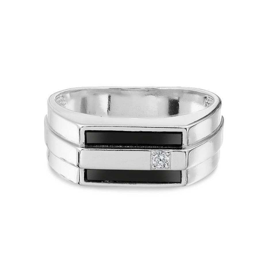 Ringe Zolotoy | Herren Ring Mit Zirkonia 925 Silber