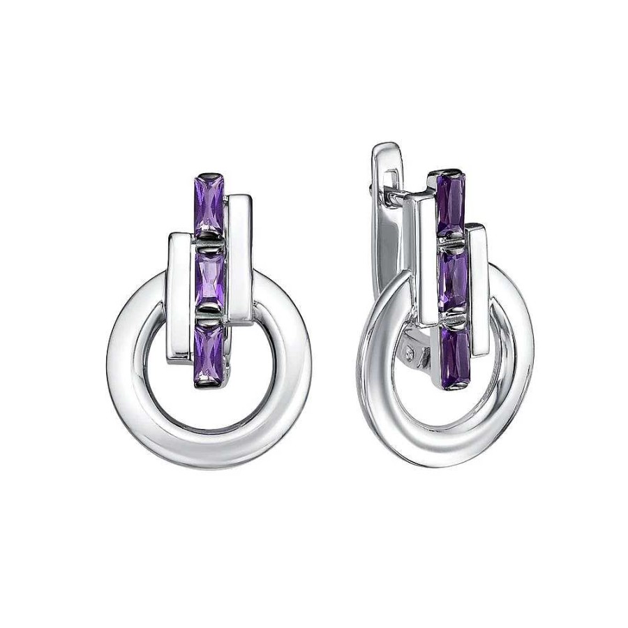 Ohrringe Zolotoy | Damen Ohrringe 925 Silber Mit Amethyst