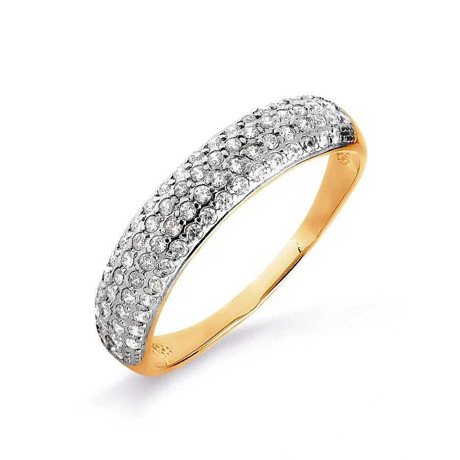 Ringe Zolotoy | Damen Ring Mit Zirkonia | 585 Rotgold