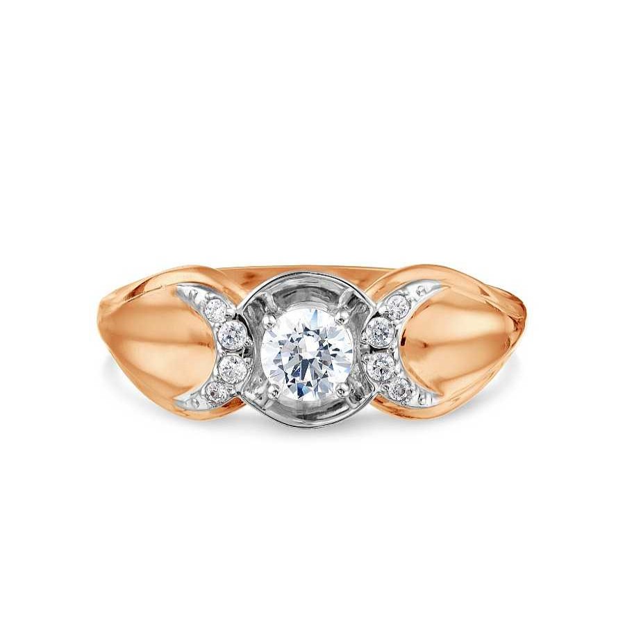 Ringe Zolotoy | Damen Ring Mit Zirkonia | 585 Rotgold