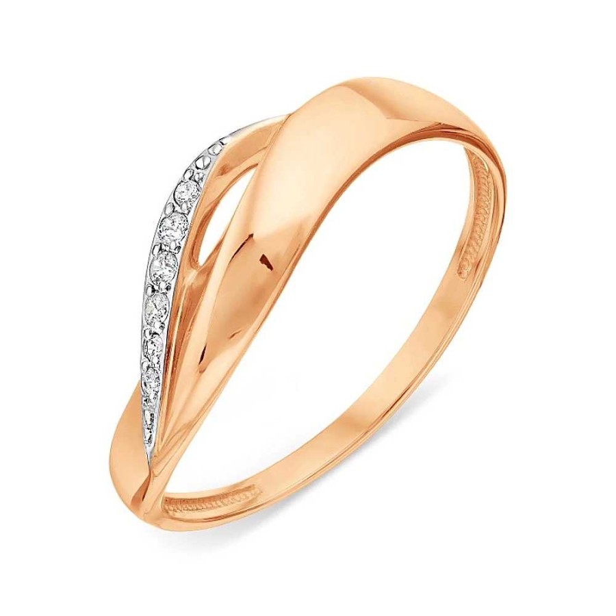 Ringe Zolotoy | Damen Ring 585 Rotgold Mit Zirkonia