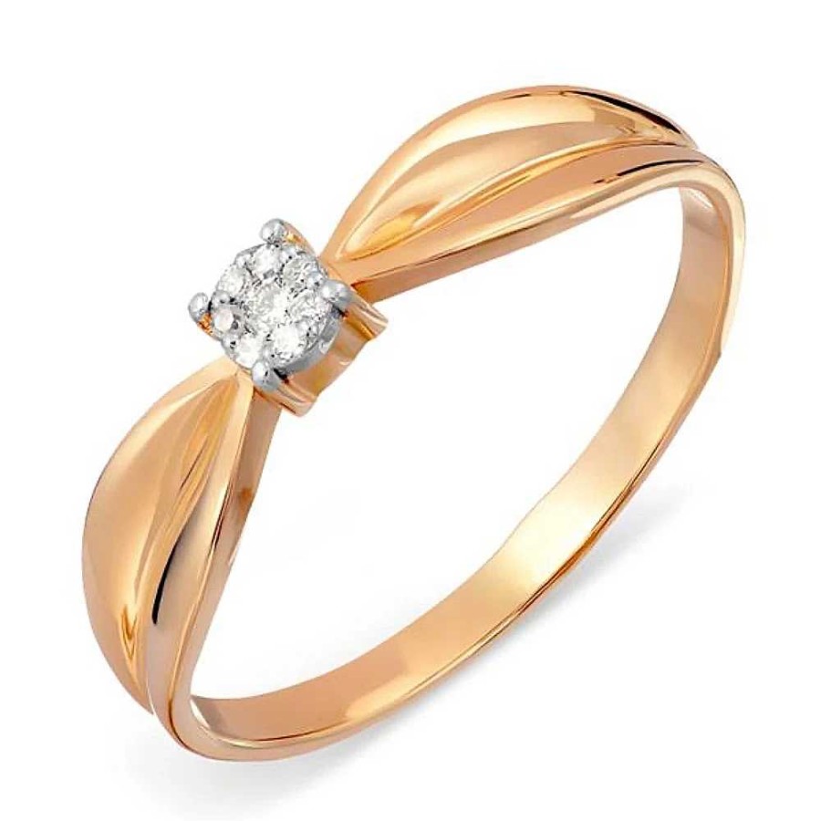 Ringe Zolotoy | Damen Ring 585Er Rotgold Brillant