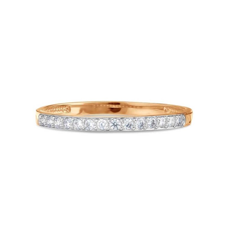 Ringe Zolotoy | Damen Ring Mit Zirkonia 585 Rotgold