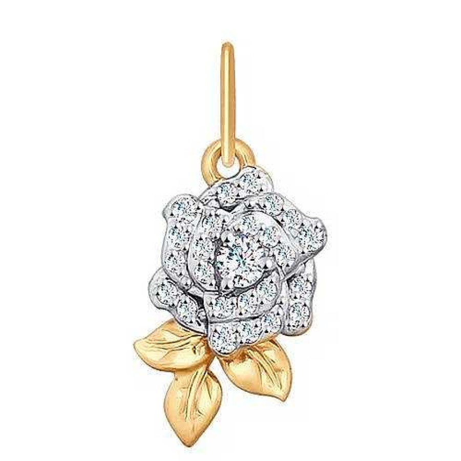 Anh Nger Zolotoy | Anh Nger "Rose" Mit 25 Zirkonia 585 Rotgold