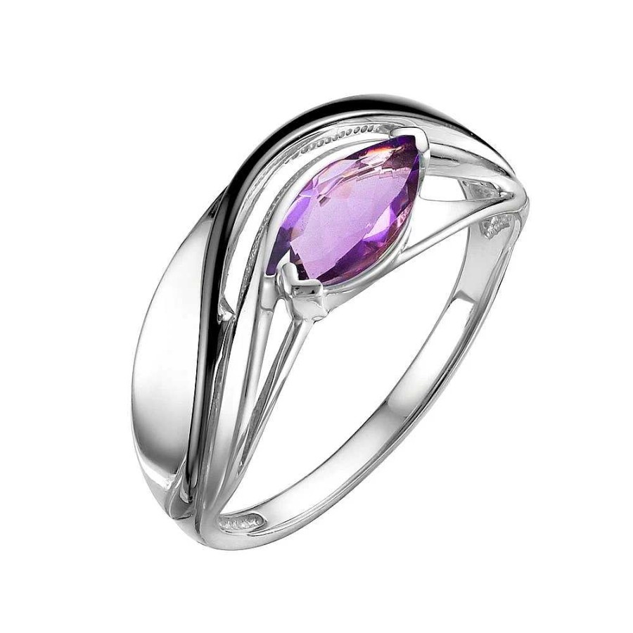 Ringe Zolotoy | Damen Ring 925 Silber Amethyst Fingerring