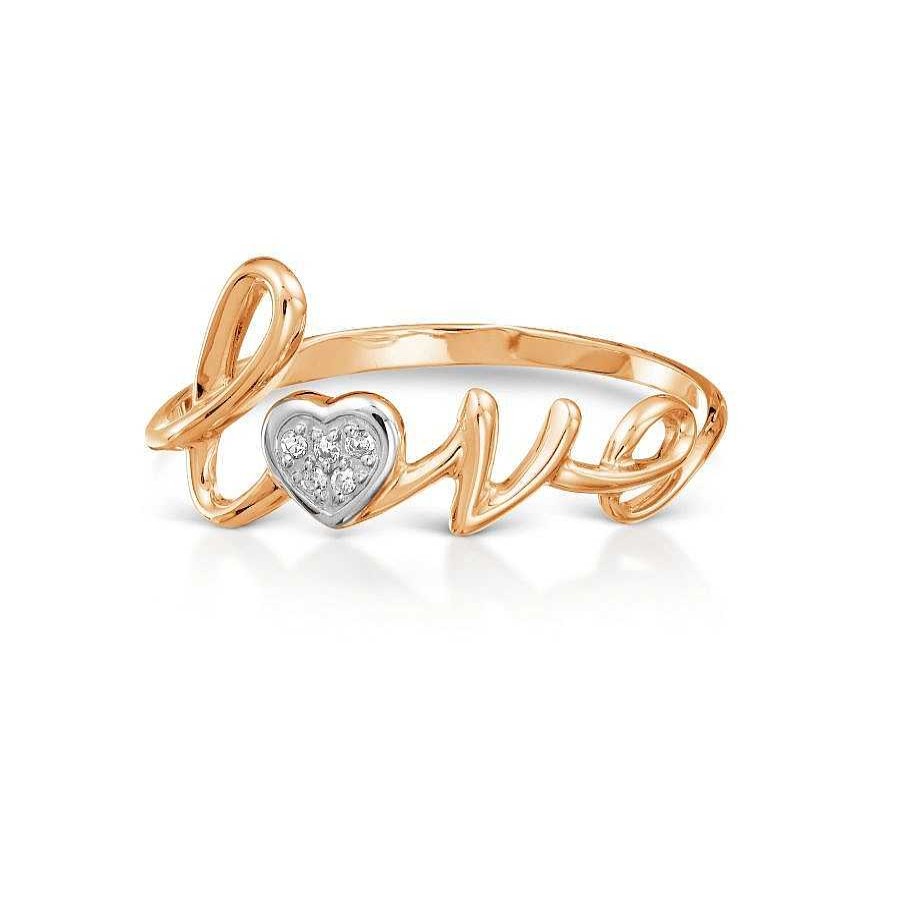 Ringe Zolotoy | Ring F R Damen Gold 585 Love Mit Diamanten