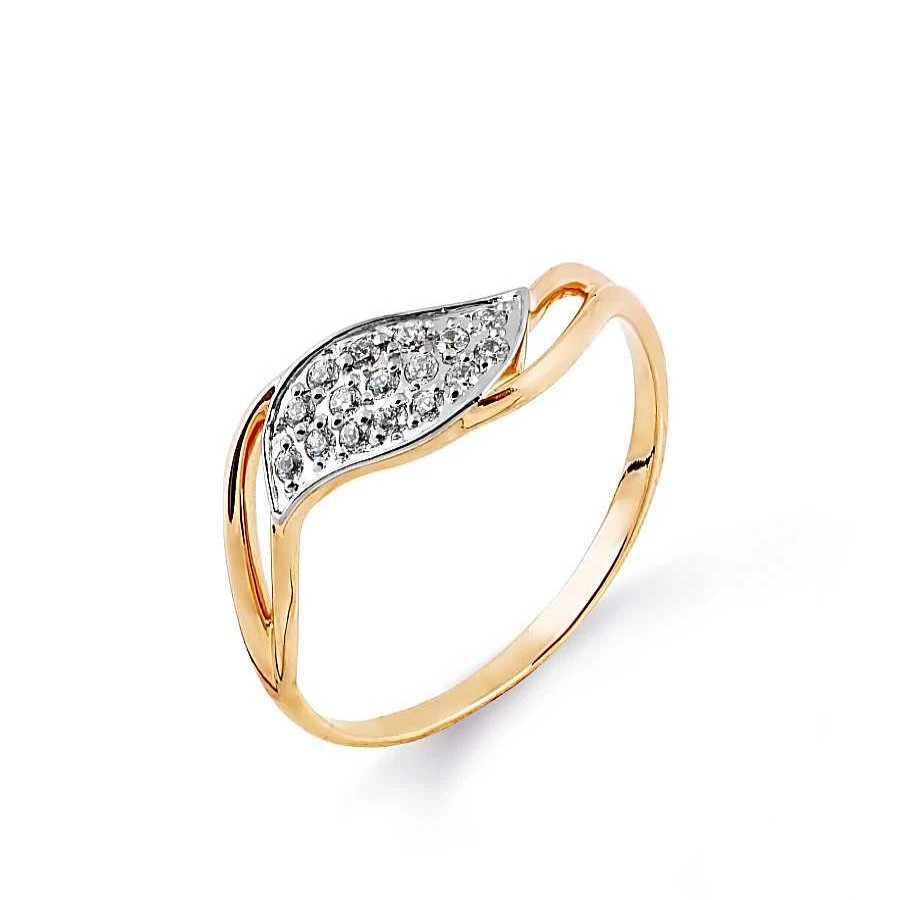 Ringe Zolotoy | Damen Ring 585 Rotgold Zirkonia Fingerring