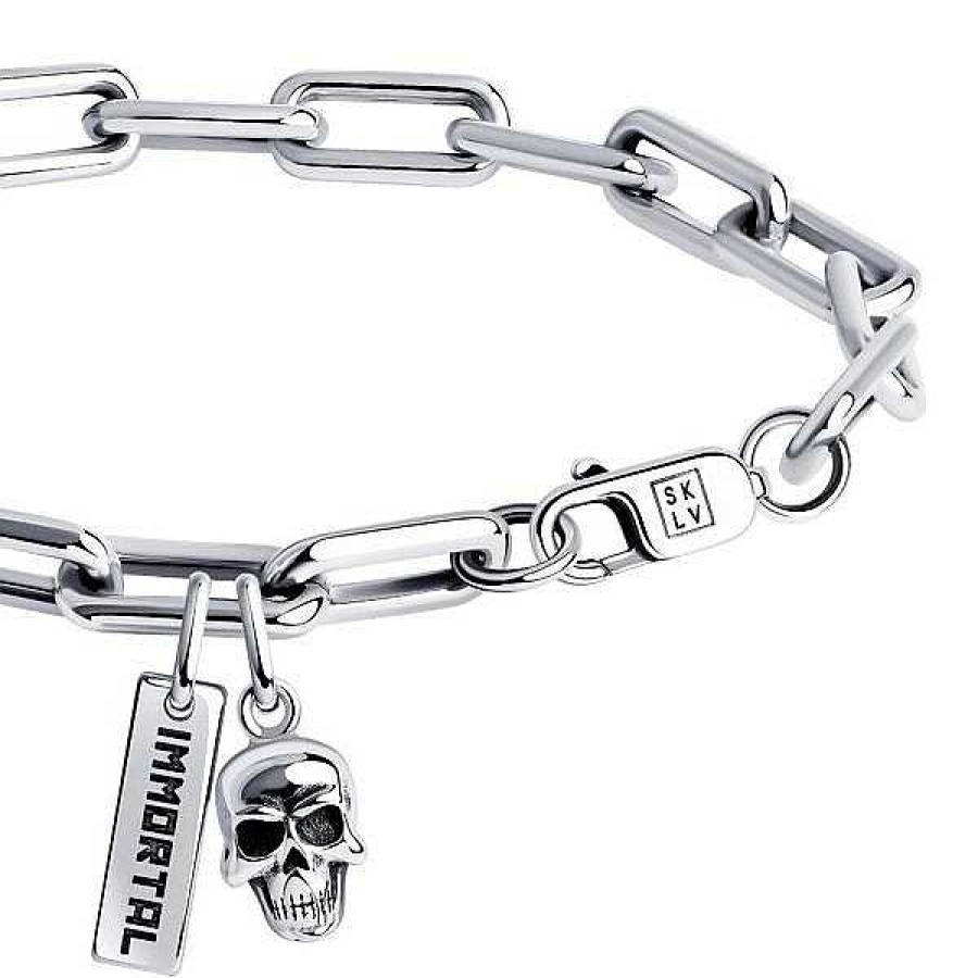 Armb Nder Zolotoy | Armband 925 Silber - Totenkopf