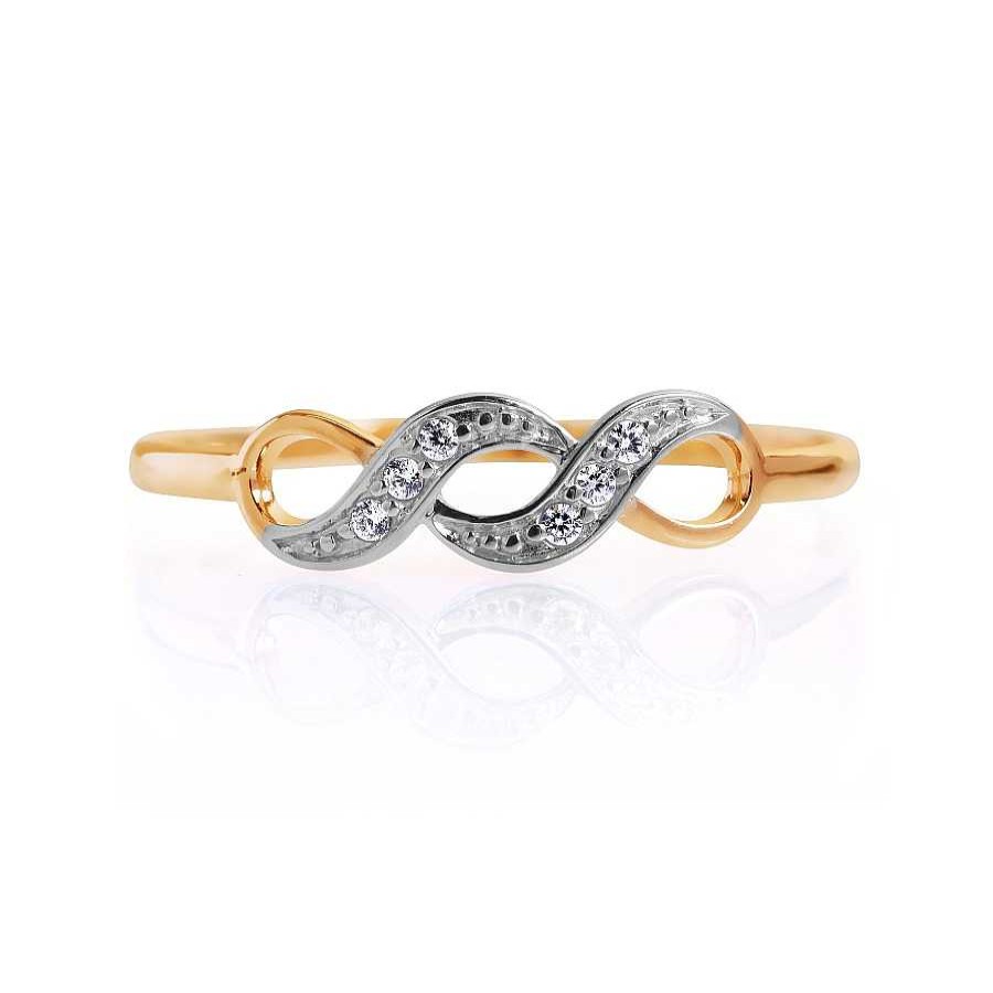 Ringe Zolotoy | Damen Ring Mit Zirkonia | 585 Rotgold