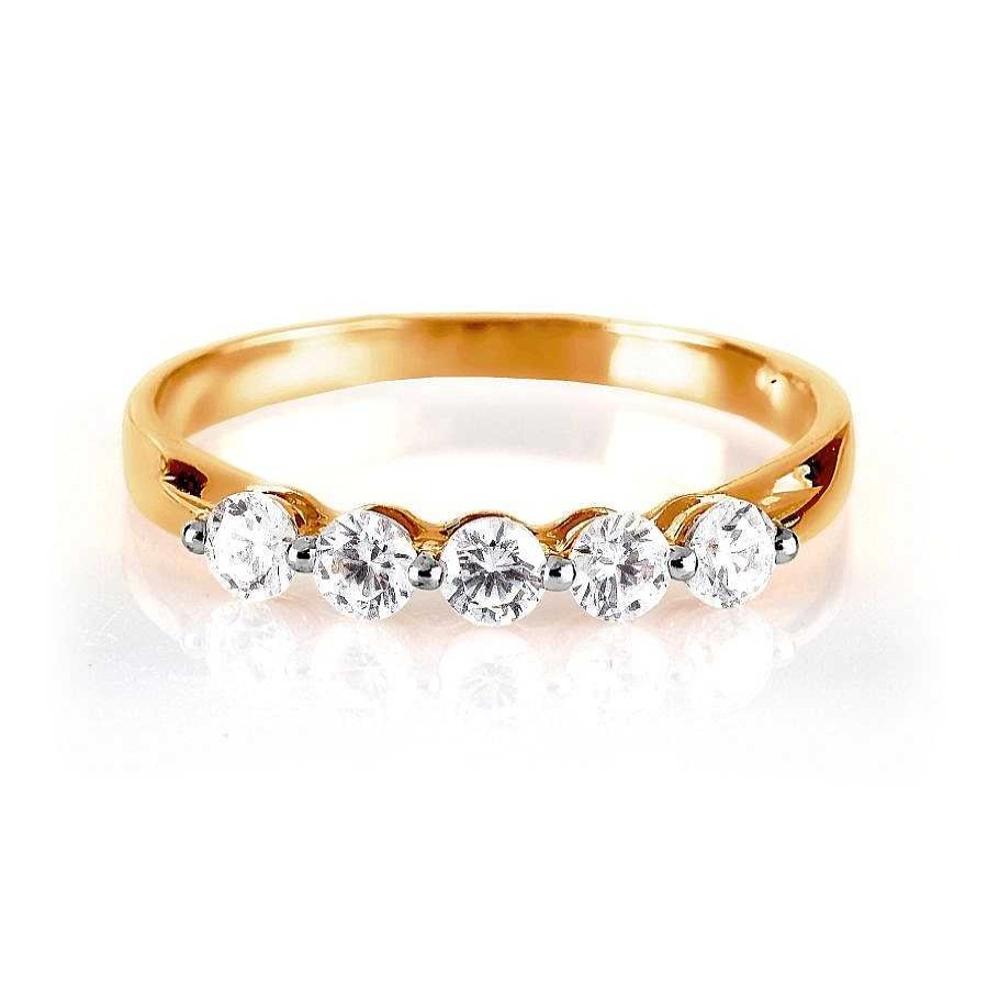 Ringe Zolotoy | Damen Ring 375 Rotgold Mit Zirkonia