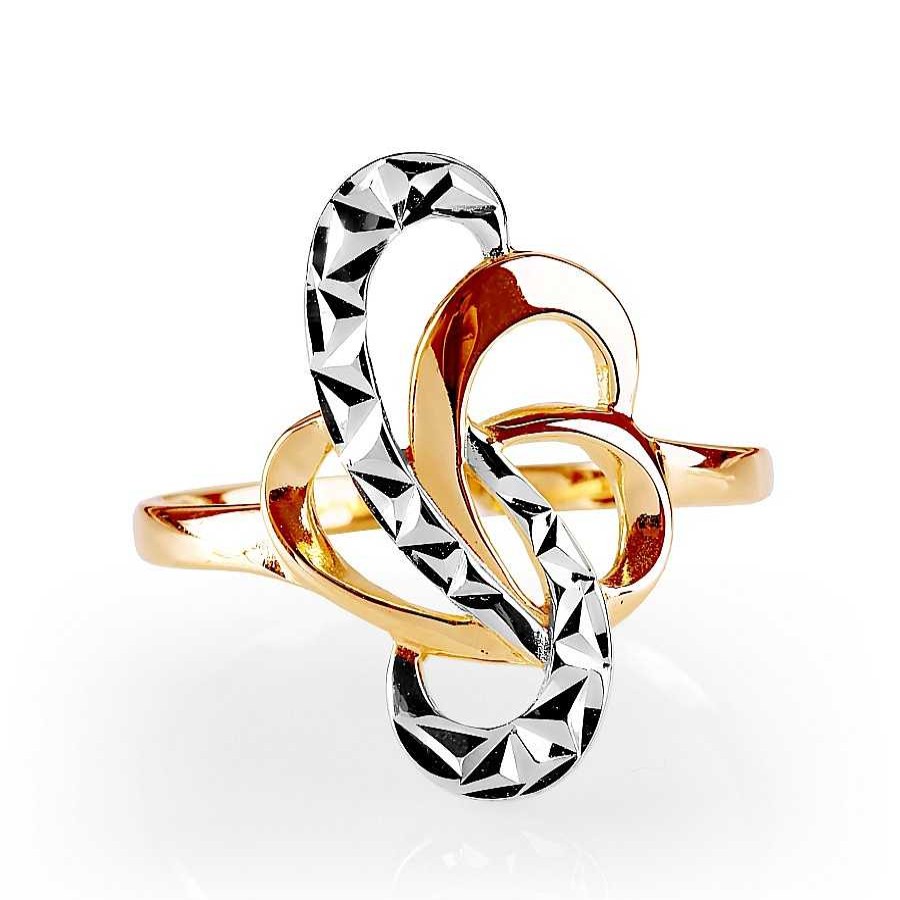 Ringe Zolotoy | Damen Ring Mit Diamantschliff | 585 Rotgold