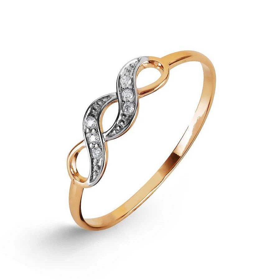 Ringe Zolotoy | Damen Ring Mit Zirkonia | 585 Rotgold