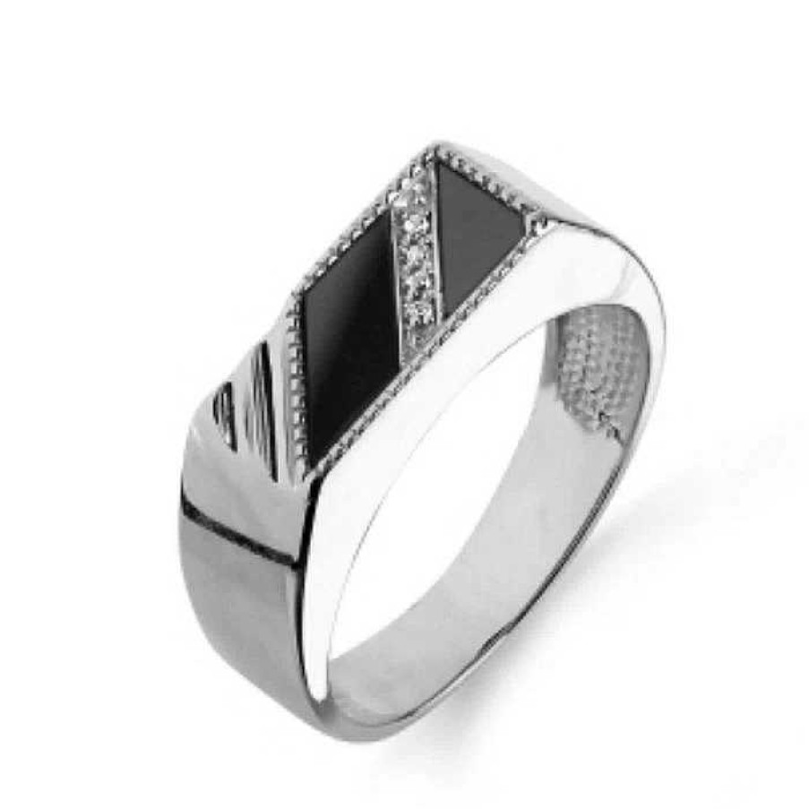 Ringe Zolotoy | Herren Ring 925 Silber Mit Zirkonia