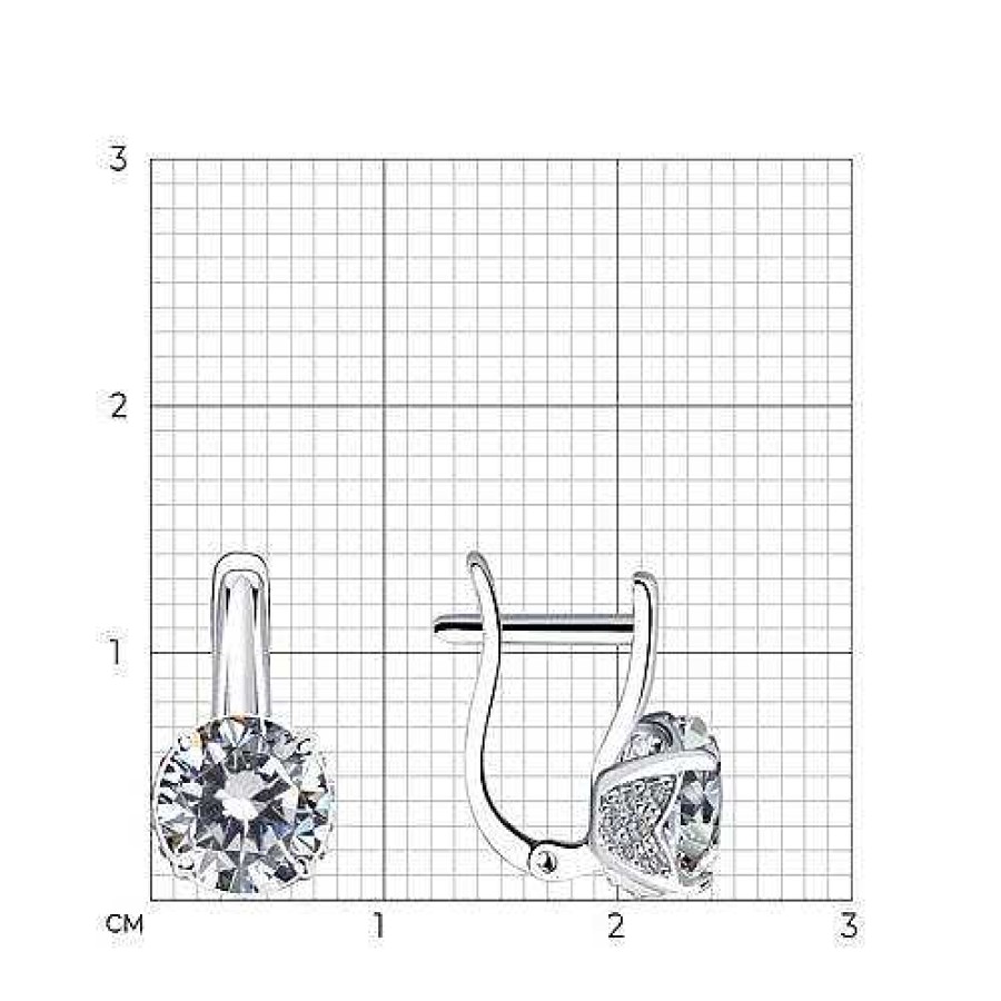 Ohrringe Zolotoy | Ohrringe Mit Zirkonia 925 Silber