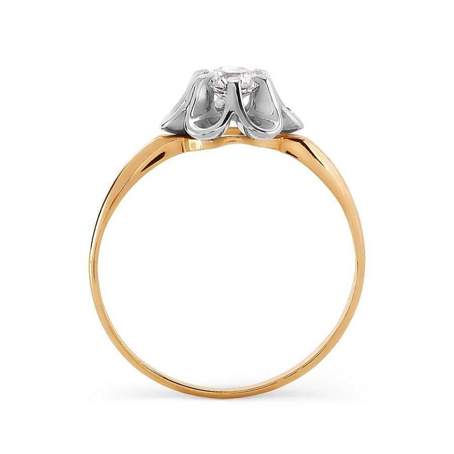 Ringe Zolotoy | Damen Ring Mit Zirkonia | 585 Rotgold