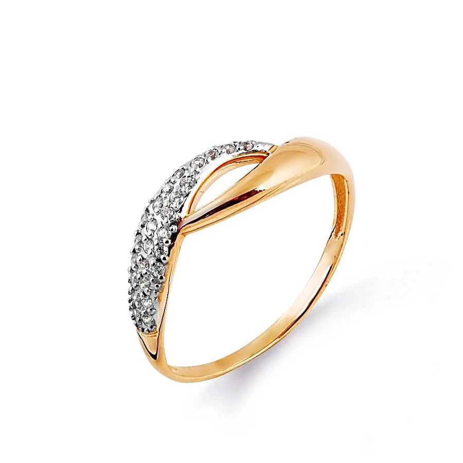 Ringe Zolotoy | Damen Ring Mit Zirkonia - 585 Rotgold