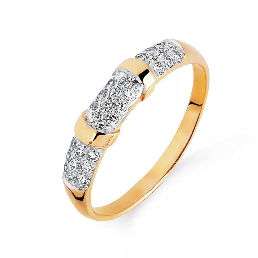 Ringe Zolotoy | Damen Ring Mit Zirkonia 375 Rotgold