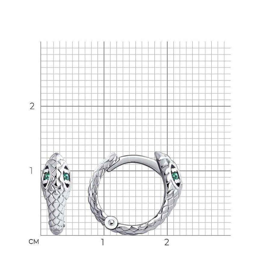 Ohrringe Zolotoy | Paar Creolen 925 Silber Mit Zirkonia