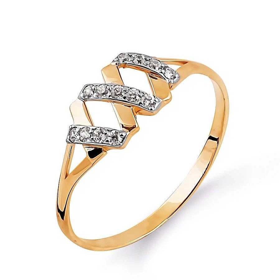 Ringe Zolotoy | Damen Ring Mit Zirkonia | 585 Rotgold