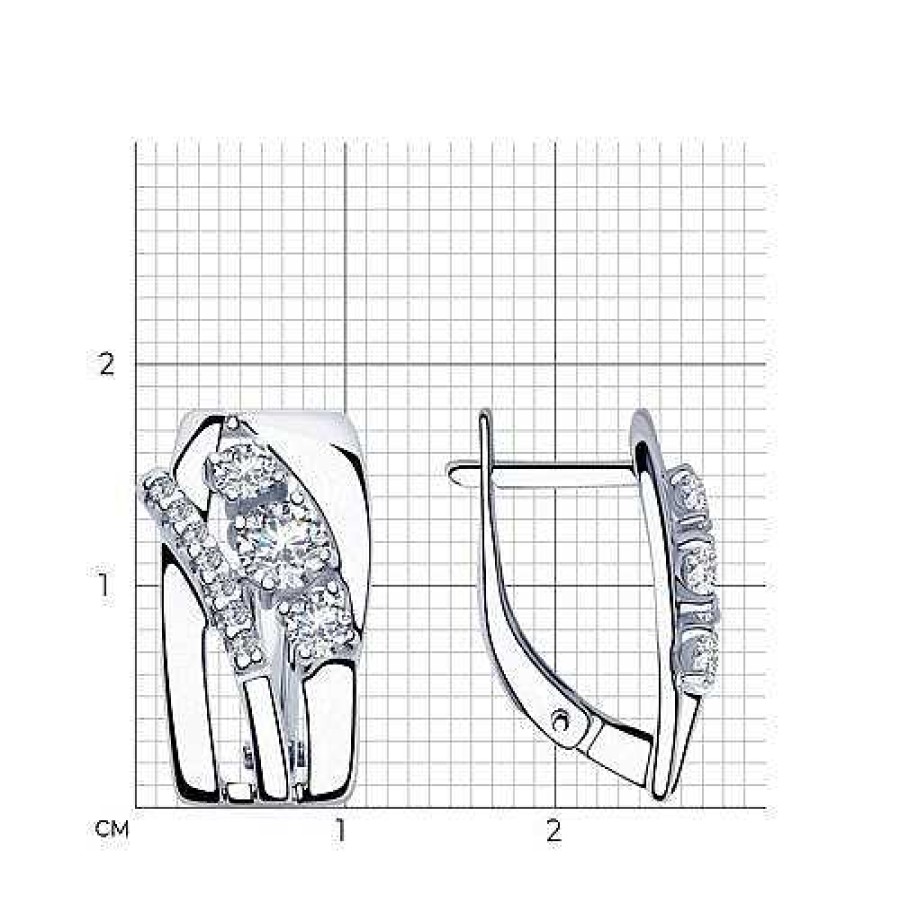 Ohrringe Zolotoy | Damen Ohrringe 925 Silber Mit Zirkonia