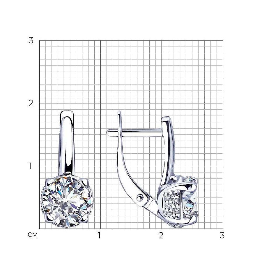 Ohrringe Zolotoy | Ohrringe 925 Silber Mit Zirkonias