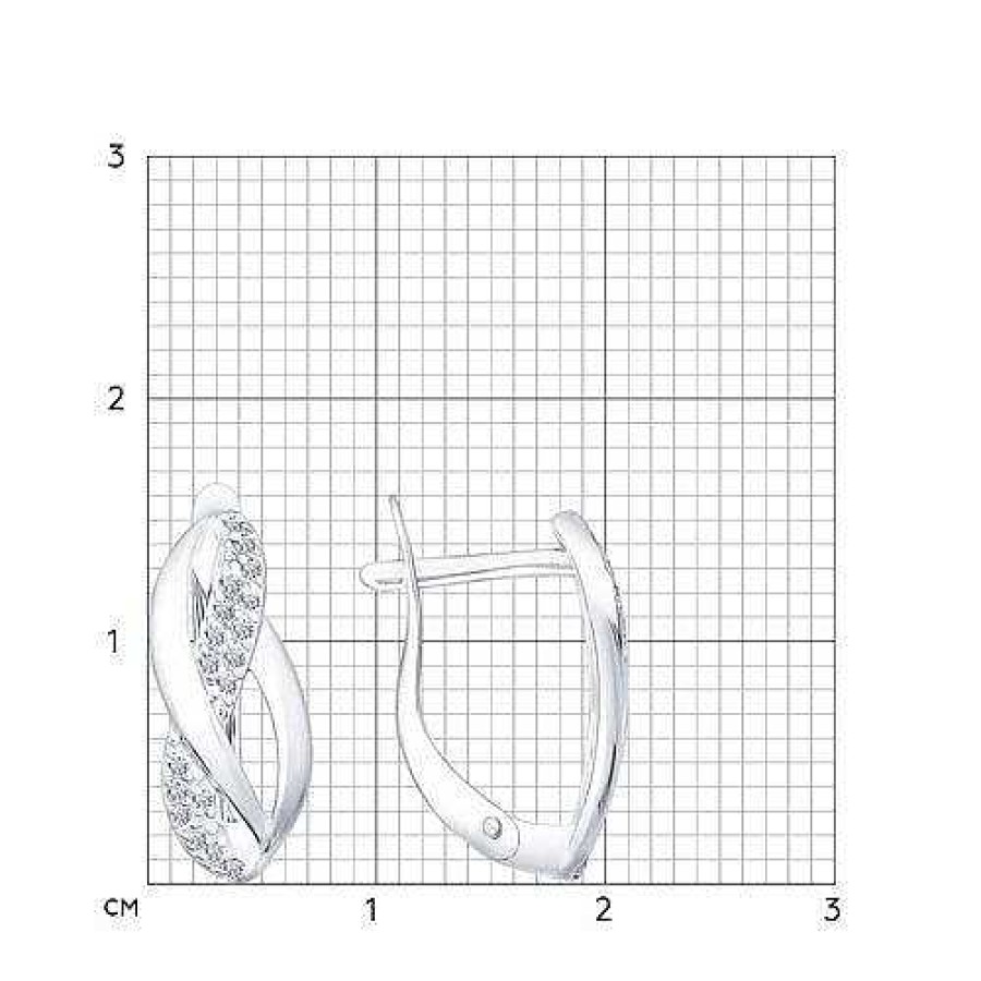 Ohrringe Zolotoy | Ohrringe Mit Zirkonia | 925 Silber