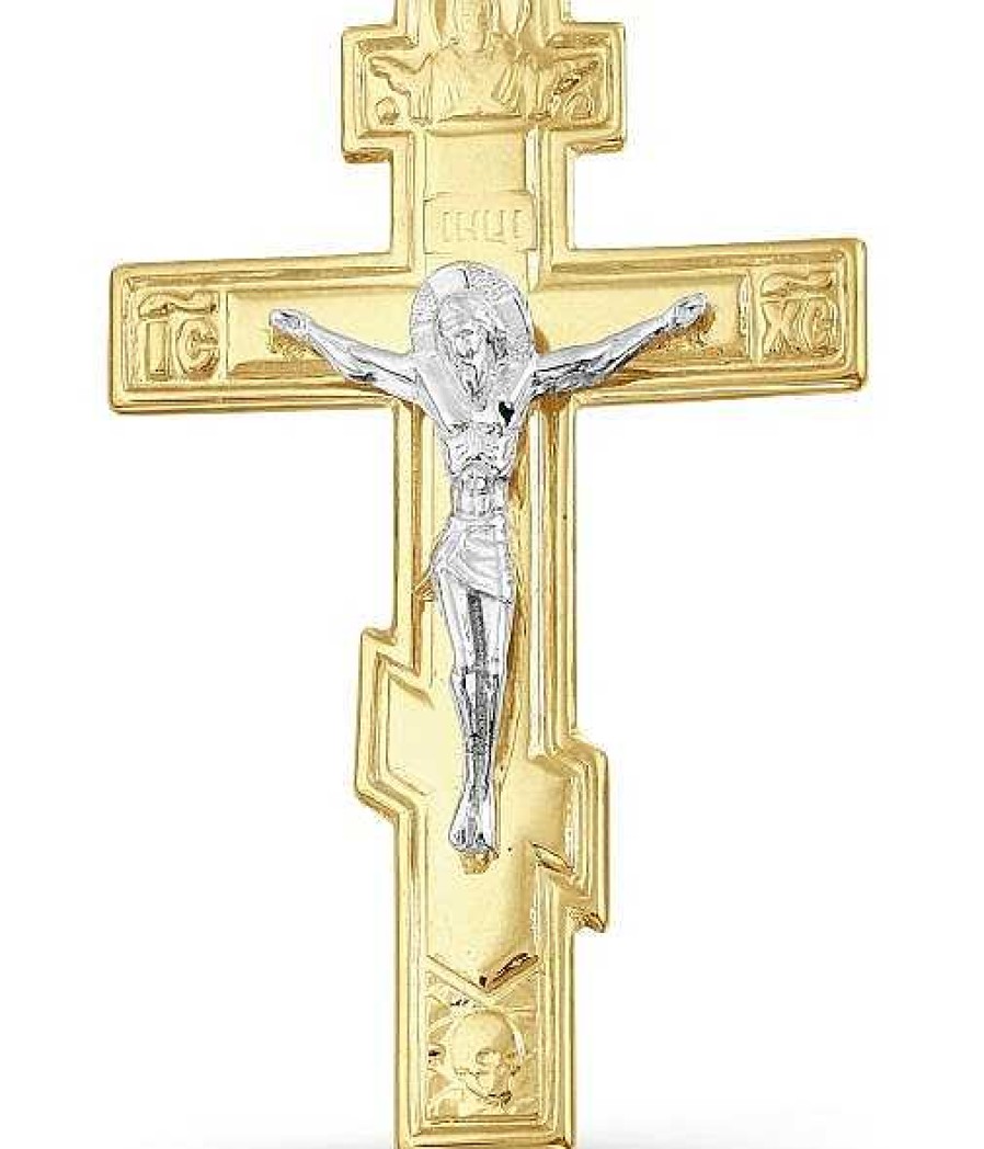 Kreuze Zolotoy | Kreuz Anh Nger Orthodox 585 Gelbgold