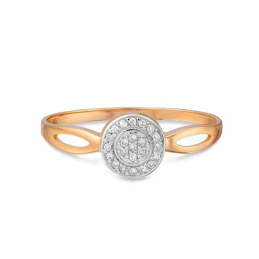 Ringe Zolotoy | Damen Ring 585 Rotgold Brillanten Verlobungsring