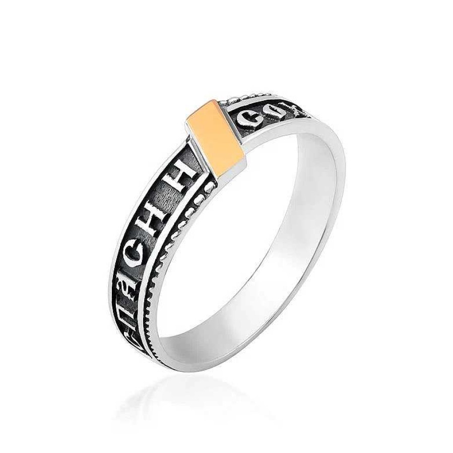 Ringe Zolotoy | Damen Ring 925 Silber Mit Gold Spasi I Sohrani Geschw Rzt