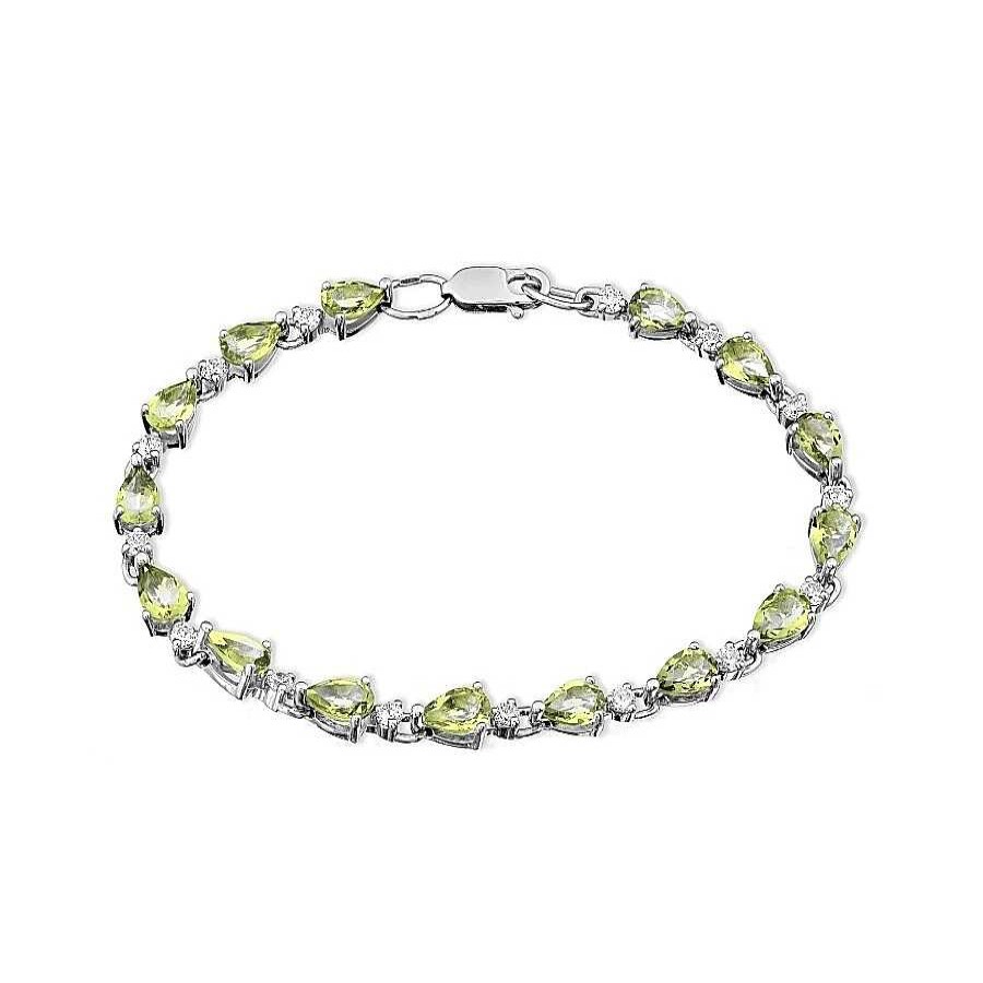 Armb Nder Zolotoy | Armband 925 Silber Mit Chrysolite Und Zirkonia