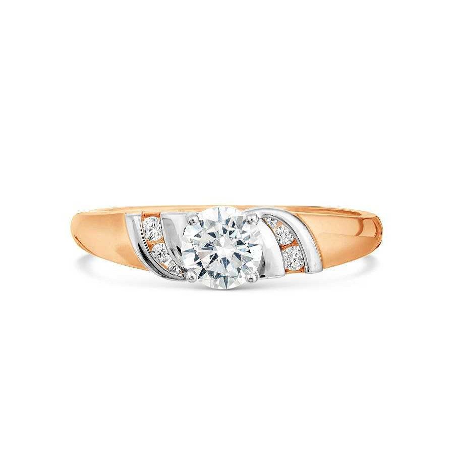 Ringe Zolotoy | Damen Ring Mit Zirkonia | 585 Rotgold