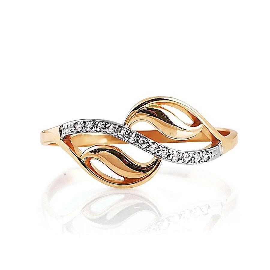 Ringe Zolotoy | Damen Ring Mit Zirkonia | 585 Rotgold