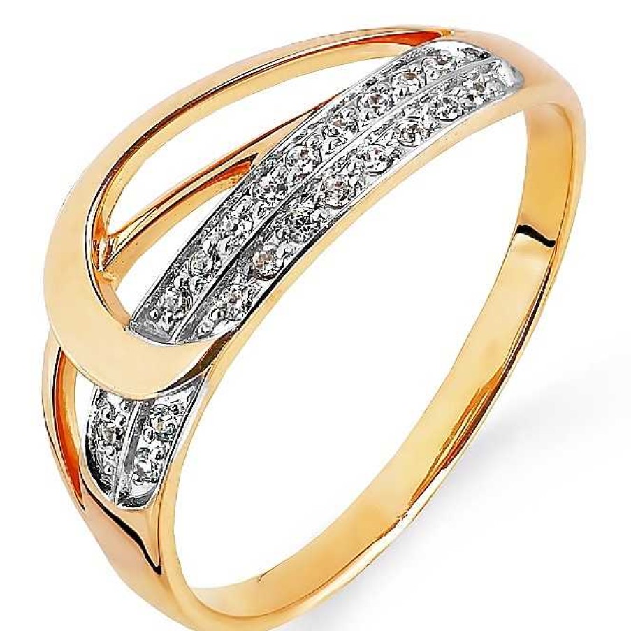 Ringe Zolotoy | Damen Ring 585Er Rotgold Mit Zirkonia