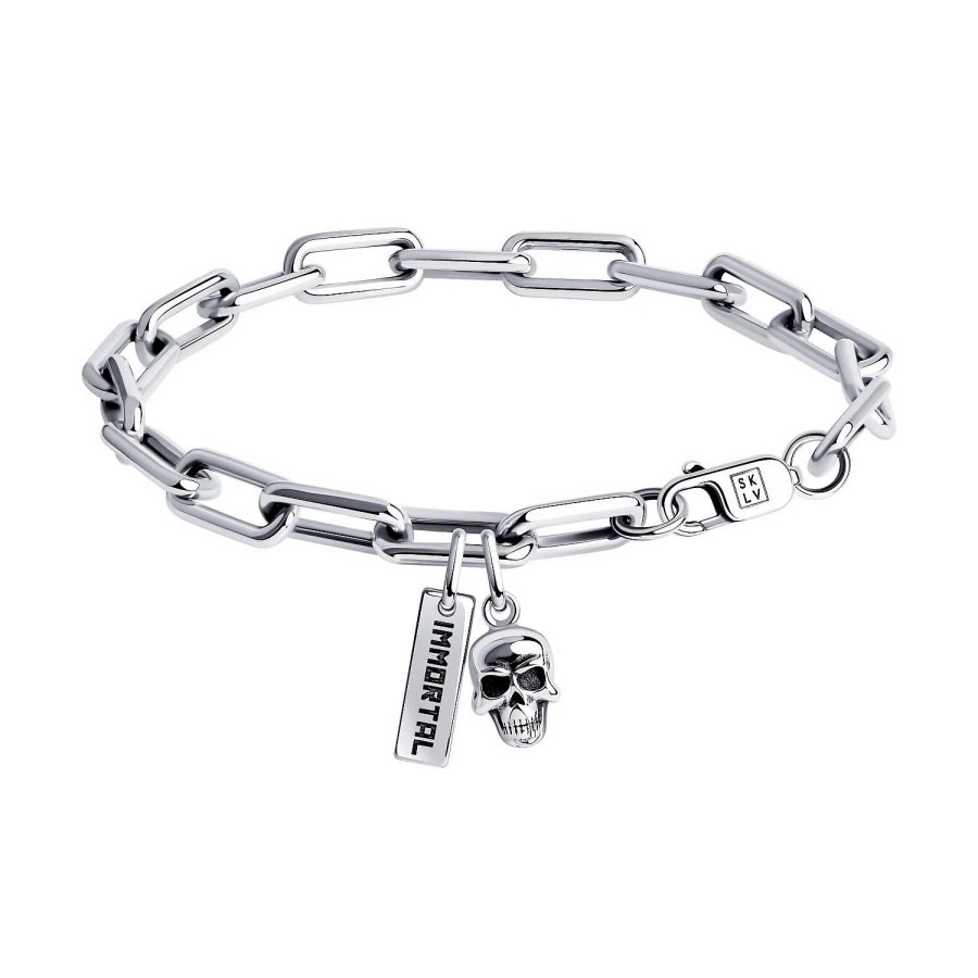 Armb Nder Zolotoy | Armband 925 Silber - Totenkopf