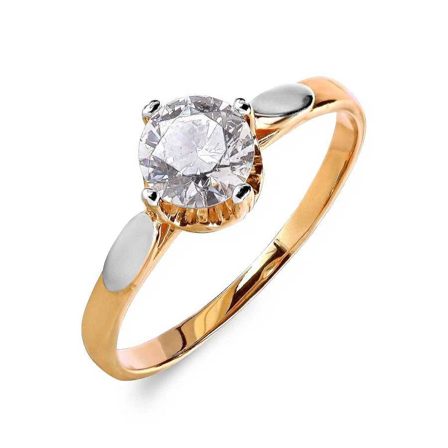 Ringe Zolotoy | Damen Ring Mit Zirkonia | 585 Rotgold