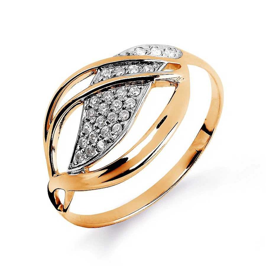 Ringe Zolotoy | Damen Ring Mit Zirkonia | 585 Rotgold