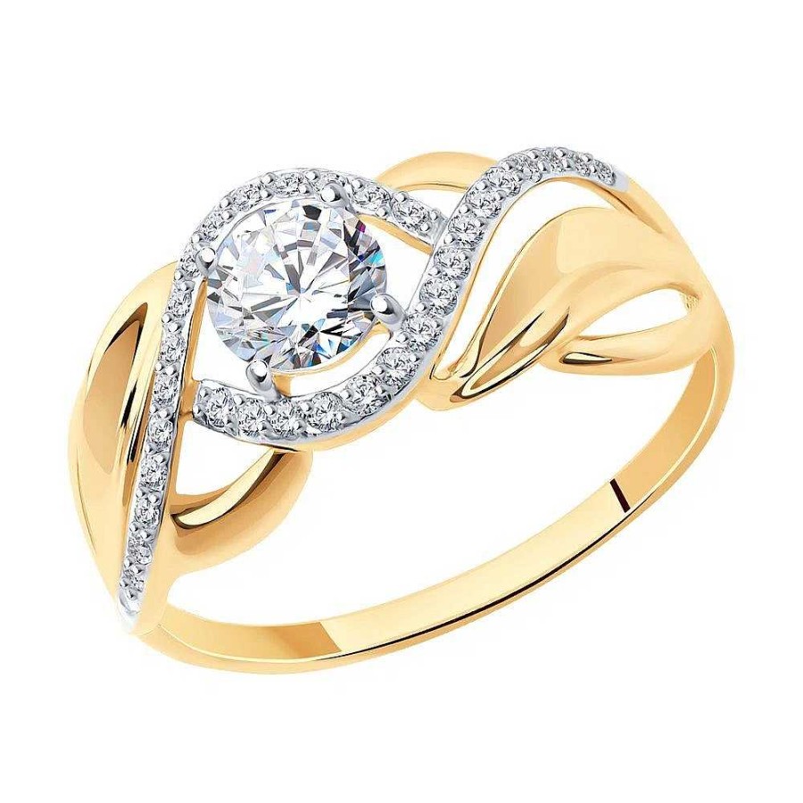 Ringe Zolotoy | Damen Ring Mit Zirkonia | 585 Rotgold