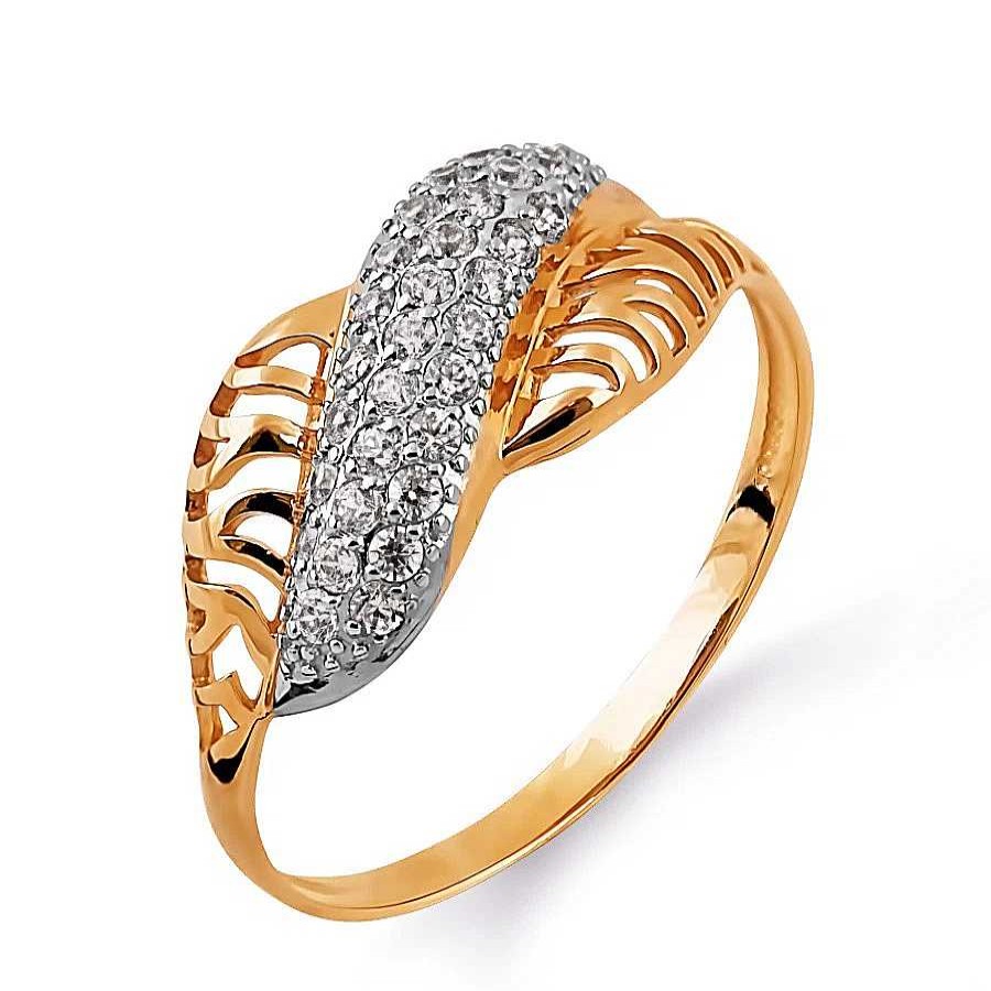 Ringe Zolotoy | Damen Ring Mit Zirkonia | 585 Rotgold