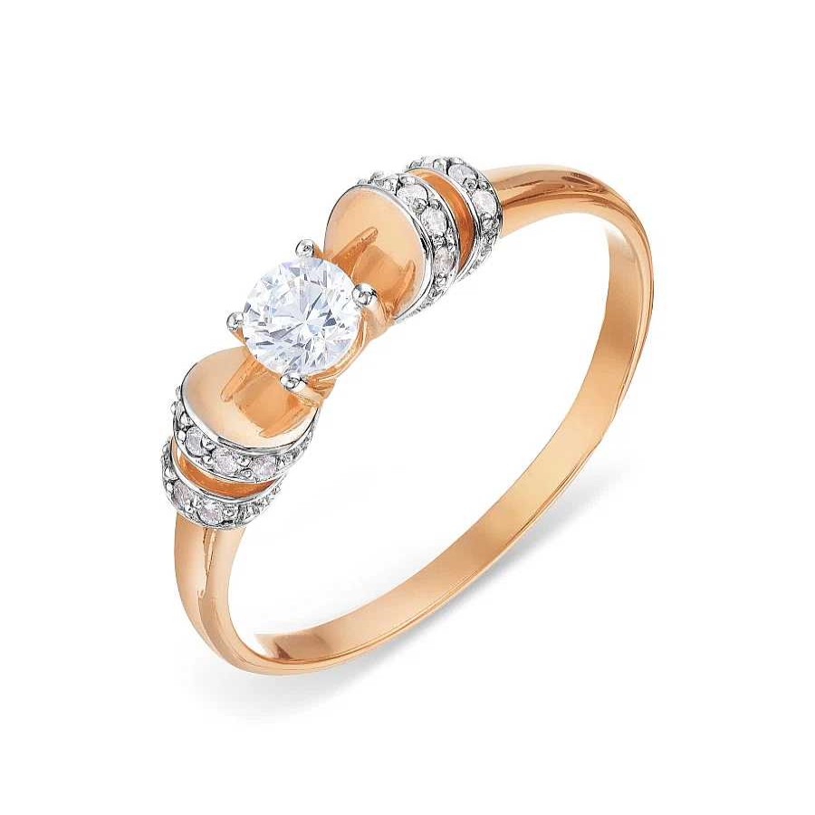 Ringe Zolotoy | Damen Ring Mit Zirkonia | 585 Rotgold