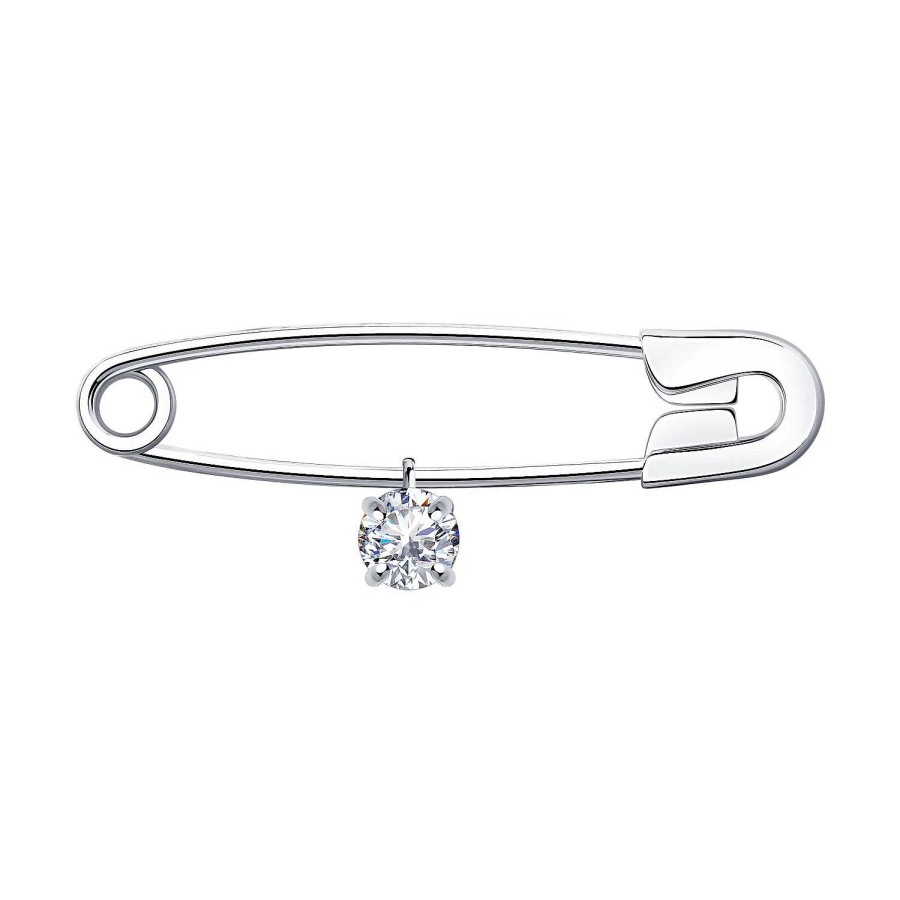 Broschen Zolotoy | Brosche Pin 925 Sterling Silber Mit Zirkonia