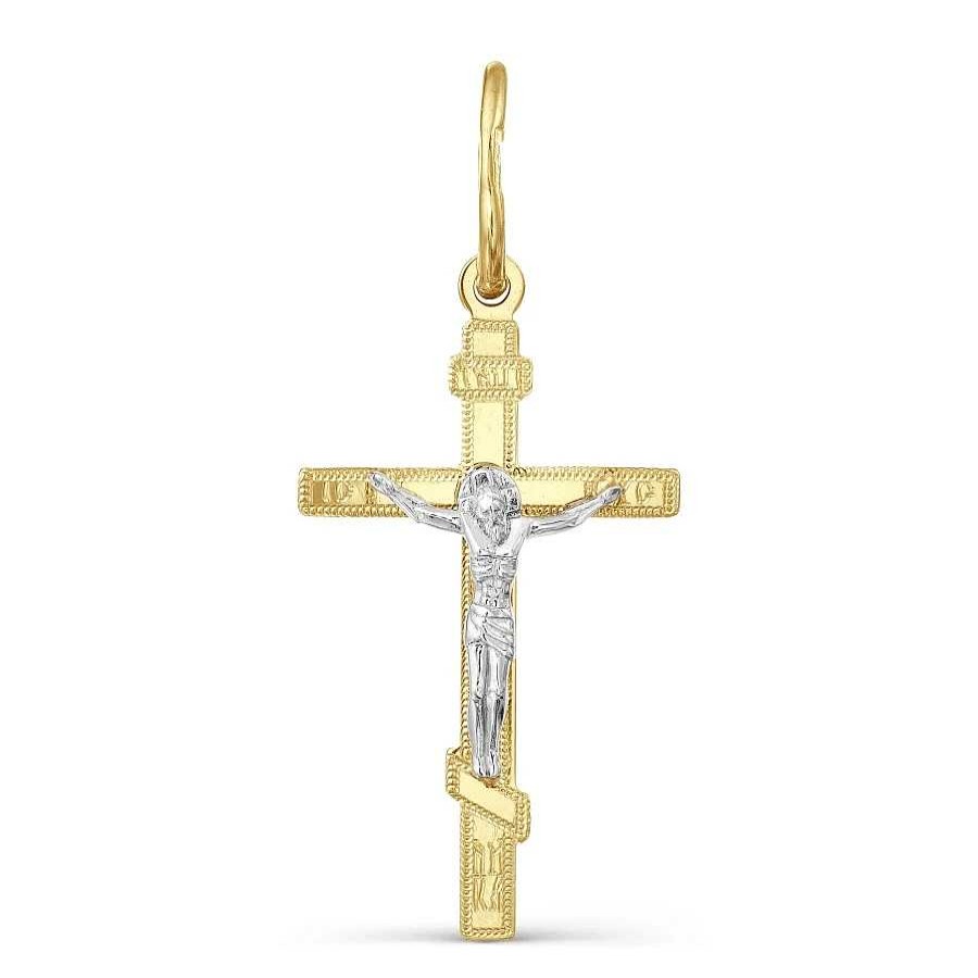 Kreuze Zolotoy | Kreuz Anh Nger 585 Gelbgold Mit Jesus