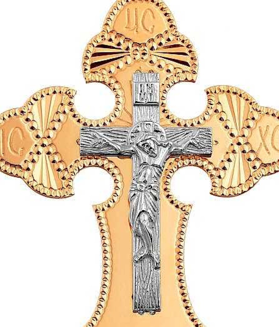 Kreuze Zolotoy | Kreuz Anh Nger Diamantiert Taufkreuz