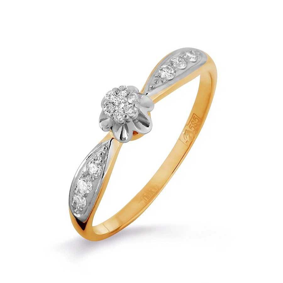 Ringe Zolotoy | Damen Ring Mit Brillanten | 585 Rotgold