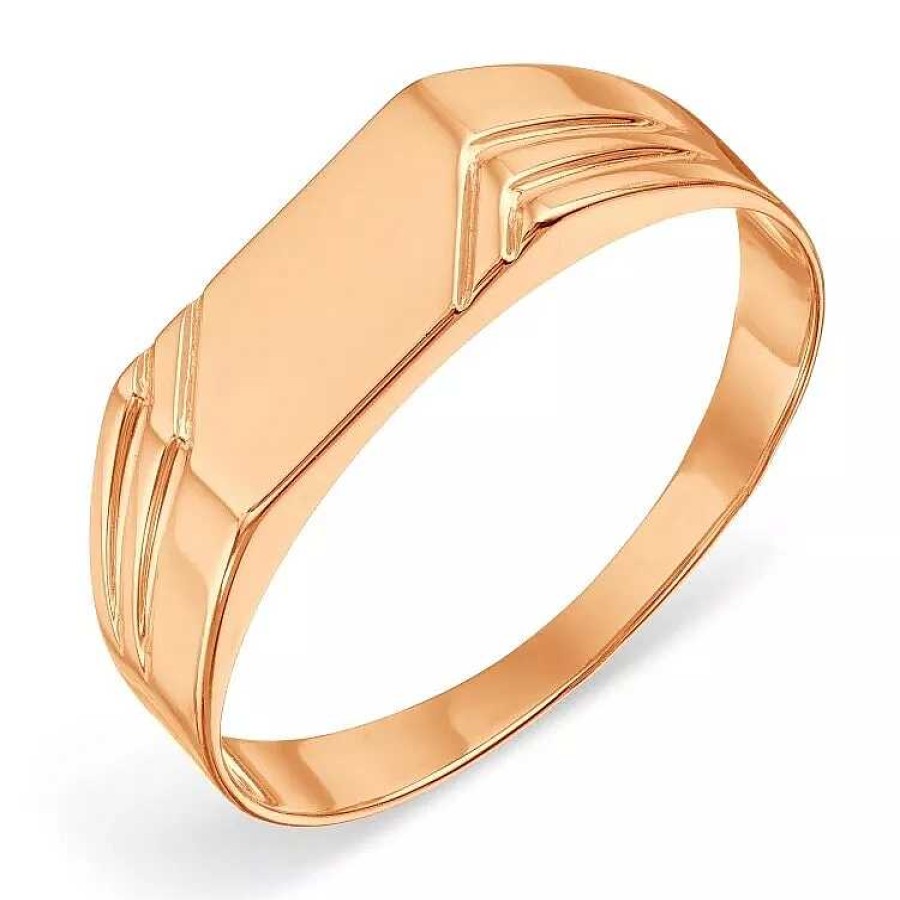 Ringe Zolotoy | Herren Ring 585Er Rotgold Hochglanz