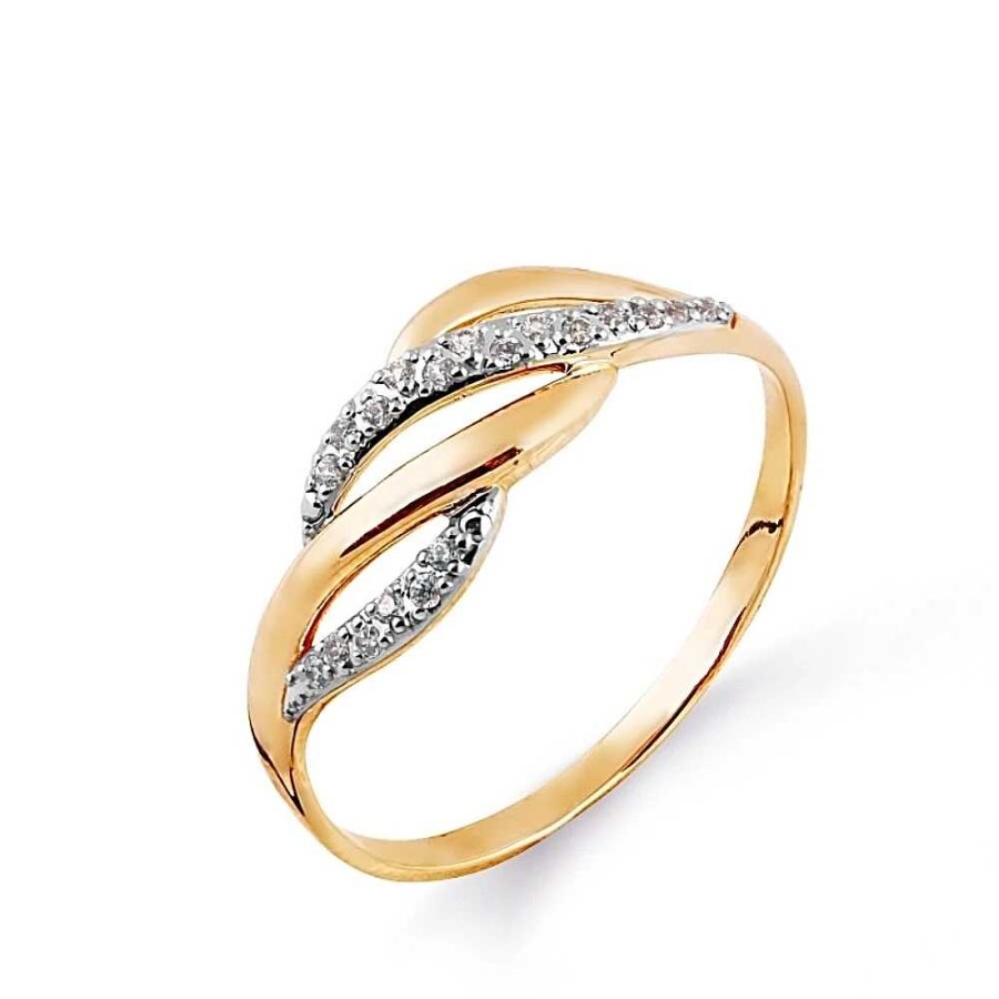 Ringe Zolotoy | Damen Ring 585 Rotgold Zirkonia Fingerring