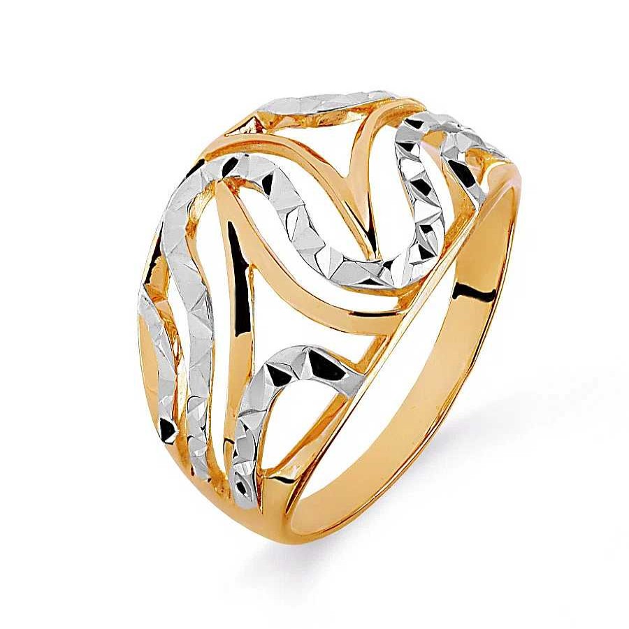 Ringe Zolotoy | Damen Ring Mit Diamantschliff | 585 Rotgold