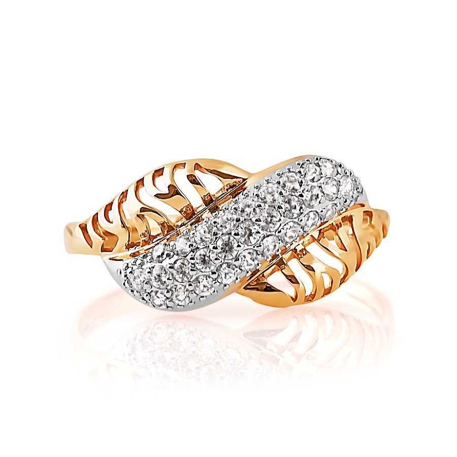 Ringe Zolotoy | Damen Ring Mit Zirkonia | 585 Rotgold