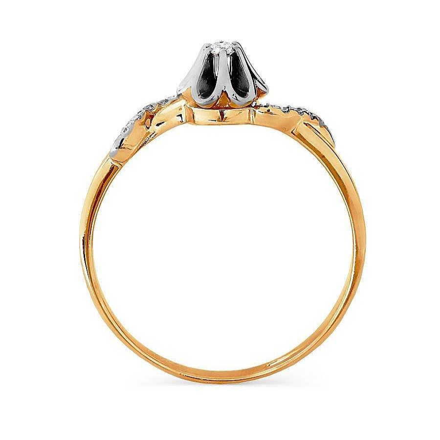 Ringe Zolotoy | Damen Ring Mit Brillanten | 585 Rotgold